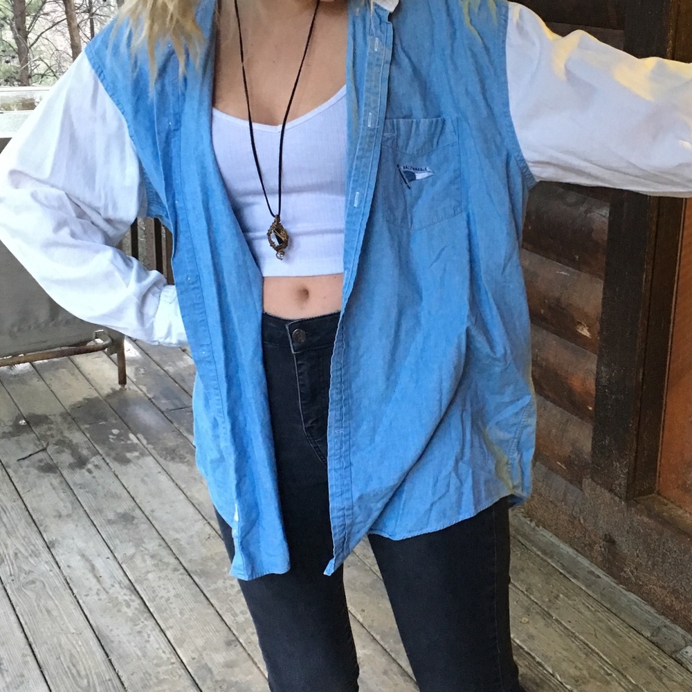 Vintage oversized button up